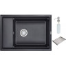 Кухонная мойка GRANULA KS-7305, шварц (черный металлик) 7305 SHBAPC
